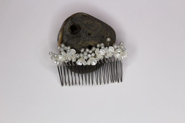 Elise Hair Comb, wedding design, Saraden Designs Millinery, handmade Irish designer