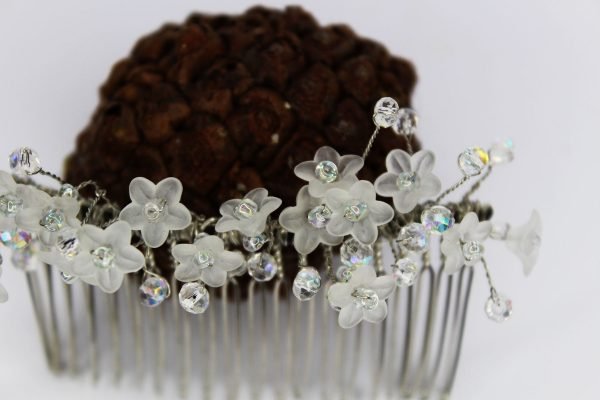 Nova Hair Comb, wedding design, Saraden Designs Millinery, handmade Irish designer