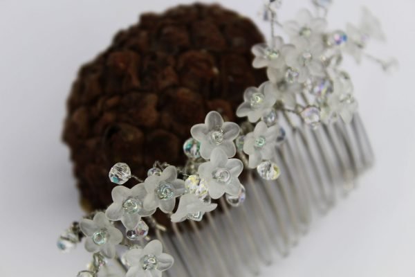 Nova Hair Comb, wedding design, Saraden Designs Millinery, handmade Irish designer