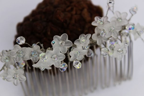 Nova Hair Comb, wedding design, Saraden Designs Millinery, handmade Irish designer