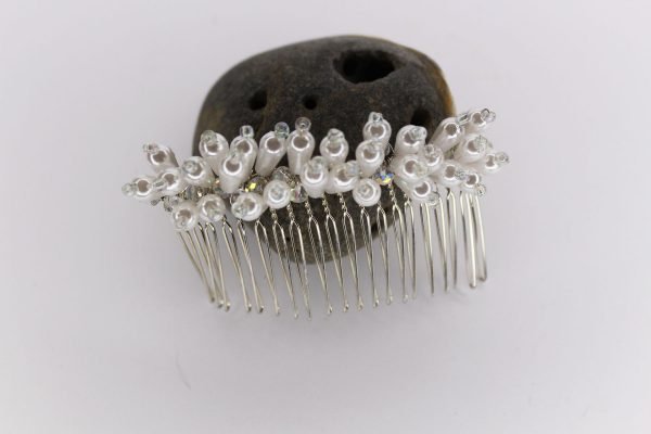 Maya Hair Comb, wedding design, Saraden Designs Millinery, handmade Irish designer