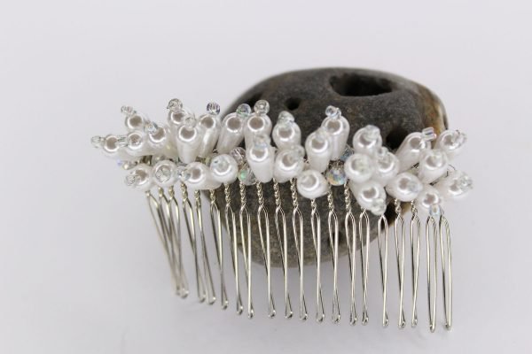 Maya Hair Comb, wedding design, Saraden Designs Millinery, handmade Irish designer