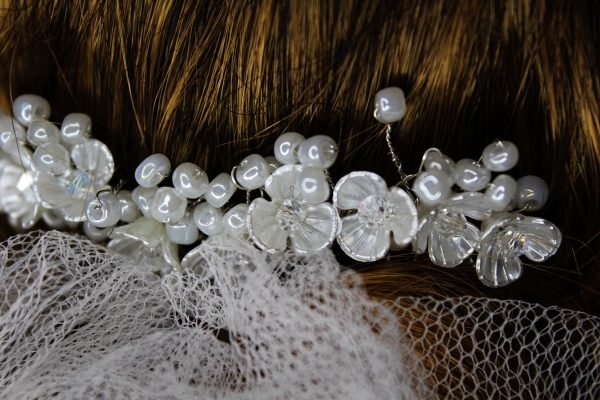 Elise Hair Comb, wedding design, Saraden Designs Millinery, handmade Irish designer