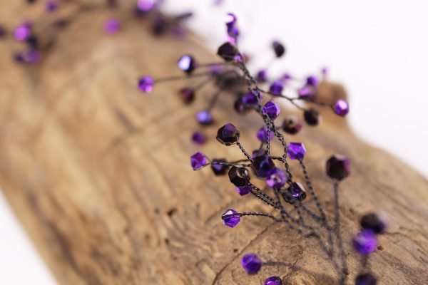 Hair vine, Magenta, wedding design, Saraden Designs Millinery, handmade Irish designer