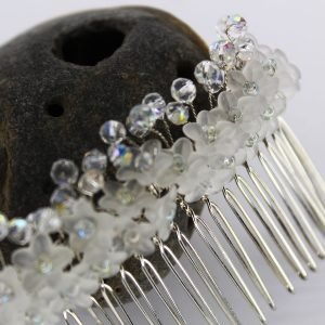 Valdis Hair Comb, wedding design, Saraden Designs Millinery, handmade Irish designer