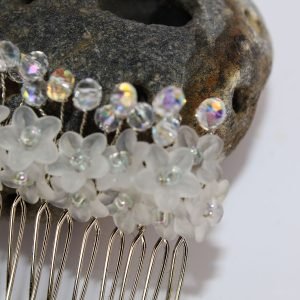 Valdis Hair Comb, wedding design, Saraden Designs Millinery, handmade Irish designer