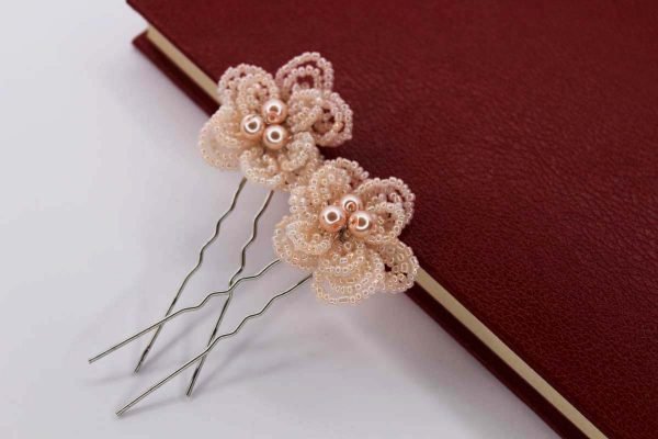 Ivy Hair Pins, wedding design, Saraden Designs Millinery, handmade Irish designer