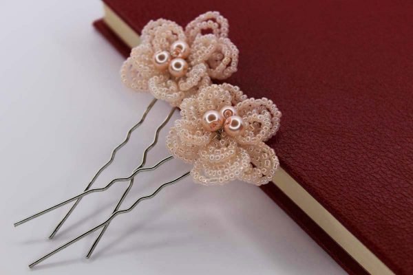 Ivy Hair Pins, wedding design, Saraden Designs Millinery, handmade Irish designer