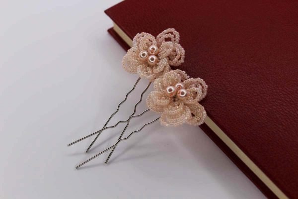 Ivy Hair Pins, wedding design, Saraden Designs Millinery, handmade Irish designer