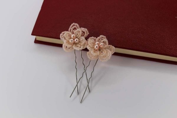 Ivy Hair Pins, wedding design, Saraden Designs Millinery, handmade Irish designer