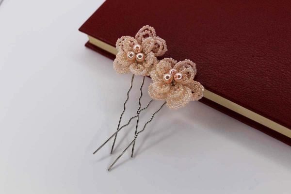 Ivy Hair Pins, wedding design, Saraden Designs Millinery, handmade Irish designer