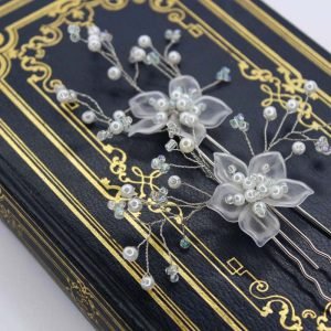 The Ezra Hair Pins, wedding design, Saraden Designs Millinery, handmade Irish designer