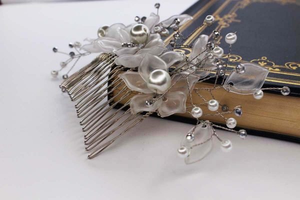 Kamari Hair Comb, wedding design, Saraden Designs Millinery, handmade Irish designer