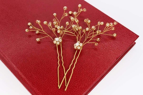 They Bailey Hair Pins, wedding design, Saraden Designs Millinery, handmade Irish designer