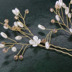 The Louisa Hair Pins, wedding design, Saraden Designs Millinery, handmade Irish designer