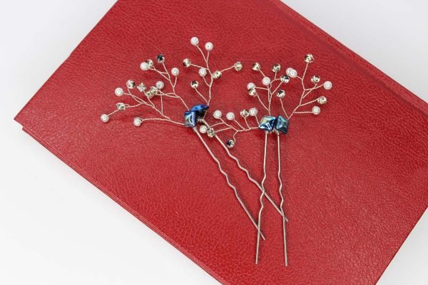 Tara Hair Pins, wedding design, Saraden Designs Millinery, handmade Irish designer