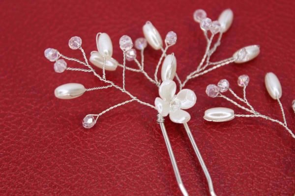 The Paige Hair Pins, wedding design, Saraden Designs Millinery, handmade Irish designer