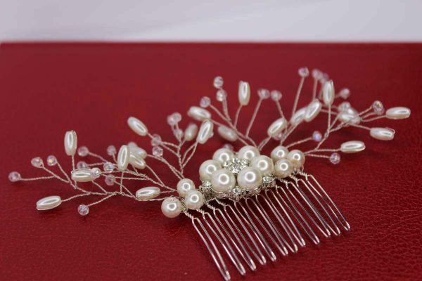 Sariah Hair Comb, wedding design, Saraden Designs Millinery, handmade Irish designer