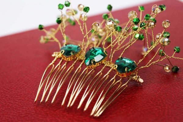 The Paloma Hair Comb, wedding design, Saraden Designs Millinery, handmade Irish designer