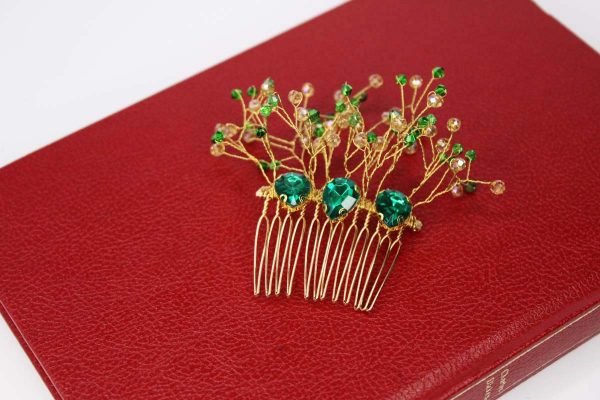 Paloma Hair Comb, wedding design, Saraden Designs Millinery, handmade Irish designer