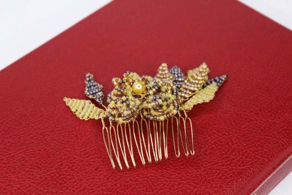 The Zola Hair Comb, wedding design, Saraden Designs Millinery, handmade Irish designer