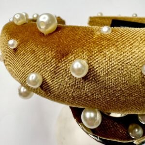 Stocked in Curated Pop Up - Gold Velvet Band - Image 2