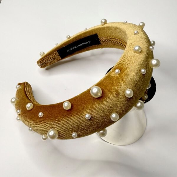 Stocked in Curated Pop Up - Gold Velvet Band