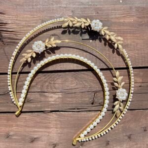 Golden Pearl Blossom - Halo Band