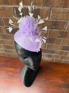 Arc Purple Millinery Headpiece by Saraden Designs