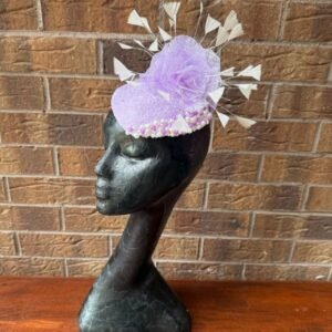 Arc Purple Millinery Headpiece by Saraden Designs