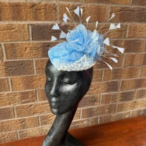 Arc Blue Millinery Headpiece by Saraden Designs