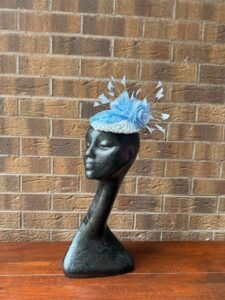 Arc Blue Millinery Headpiece by Saraden Designs