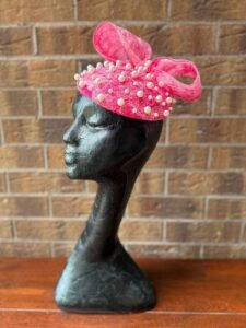 Harlow Pink Millinery Headpiece by Saraden Designs