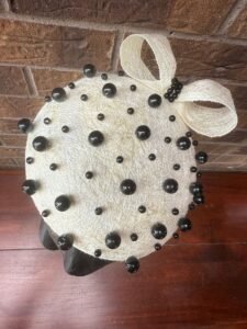 Harlow Cream Millinery Headpiece by Saraden Designs