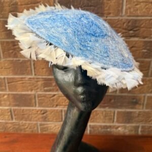 Orbite Blue Millinery Headpiece by Saraden Designs