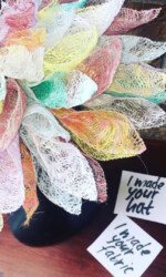 Circus is a bespoke millinery piece from Saraden Designs. It is a handmade piece including handmade fabric made in house by owner Sarah O' Rourke. Sarah is an Irish Milliner who is proud of her slow fashion brand.