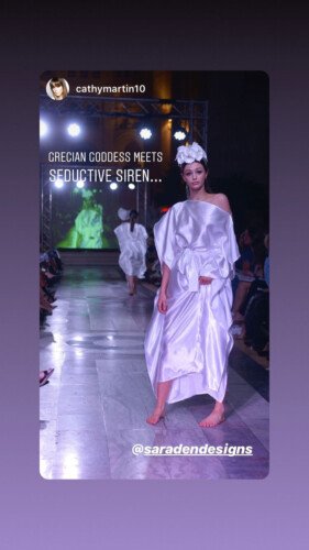 From the eye of the audience - Belfast Fashion Week - Saraden Designs - Photo credit @cathymartin10 From the eye of the audience