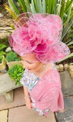 Margaret O' Rourke wearing Saraden Designs Millinery - Irish Milliner Margaret O' Rourke wearing Saraden Designs Millinery - Irish Milliner