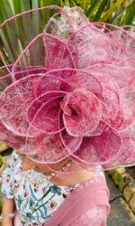 Margaret O' Rourke wearing Saraden Designs Millinery - Irish Milliner Margaret O' Rourke wearing Saraden Designs Millinery - Irish Milliner