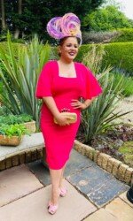 Award winning milliner Sarah O' Rourke Wearing her own Saraden Designs piece Award winning milliner Sarah O' Rourke Wearing her own Saraden Designs piece