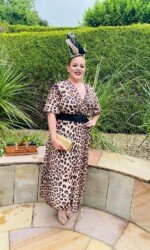 Award winning milliner Sarah O' Rourke Wearing her own Saraden Designs piece Award winning milliner Sarah O' Rourke Wearing her own Saraden Designs piece