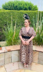 Award winning milliner Sarah O' Rourke Wearing her own Saraden Designs piece Award winning milliner Sarah O' Rourke Wearing her own Saraden Designs piece