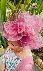 Margaret O' Rourke wearing Saraden Designs Millinery - Irish Milliner Margaret O' Rourke wearing Saraden Designs Millinery - Irish Milliner