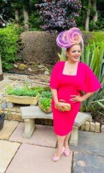 Award winning milliner Sarah O' Rourke Wearing her own Saraden Designs piece Award winning milliner Sarah O' Rourke Wearing her own Saraden Designs piece