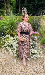 Award winning milliner Sarah O' Rourke Wearing her own Saraden Designs piece Award winning milliner Sarah O' Rourke Wearing her own Saraden Designs piece