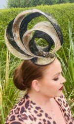 Award winning milliner Sarah O' Rourke Wearing her own Saraden Designs piece Award winning milliner Sarah O' Rourke Wearing her own Saraden Designs piece