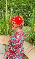 Margaret O' Rourke wearing Saraden Designs Millinery - Irish Milliner Margaret O' Rourke wearing Saraden Designs Millinery - Irish Milliner