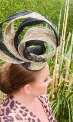 Navan Race Course Virtual Summer Ladies Day - Award winning milliner Sarah O' Rourke Wearing her own Saraden Designs piece Navan Race Course Virtual Summer Ladies Day - Award winning milliner Sarah O' Rourke Wearing her own Saraden Designs piece