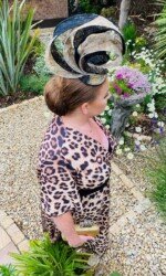 Navan Race Course Virtual Summer Ladies Day - Award winning milliner Sarah O' Rourke Wearing her own Saraden Designs piece Navan Race Course Virtual Summer Ladies Day - Award winning milliner Sarah O' Rourke Wearing her own Saraden Designs piece