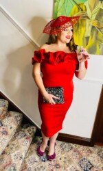 Sarah O' Rourke wearing Saraden Designs Millinery - Irish Milliner - Award Winning Milliner - Ladies Day - Racing Style Sarah O' Rourke wearing Saraden Designs Millinery - Irish Milliner - Award Winning Milliner - Ladies Day - Racing Style